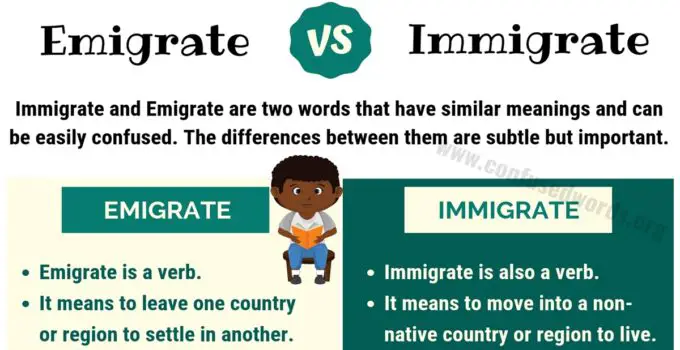 Emigrate vs Immigrate: How to Use Immigrate vs Emigrate Correctly 1
