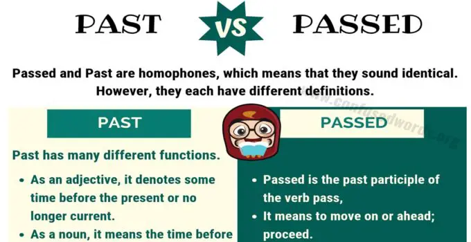 Past vs. Passed: What’s Difference between Passed vs. Past?