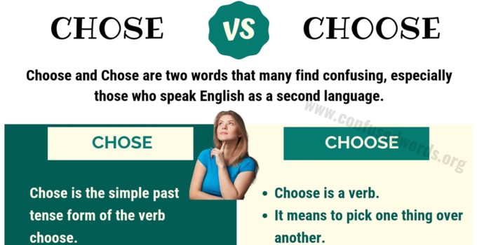 CHOSE vs CHOOSE: How to Use Choose vs Chose Correctly? 1
