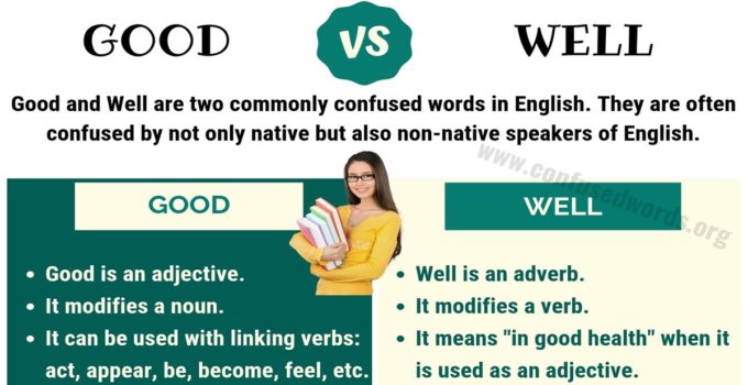 GOOD vs WELL: How to Use Well vs Good in Sentences?