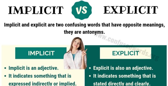 Implicit vs Explicit