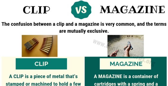 CLIP vs MAGAZINE: How to Use Magazine vs Clip Correctly?