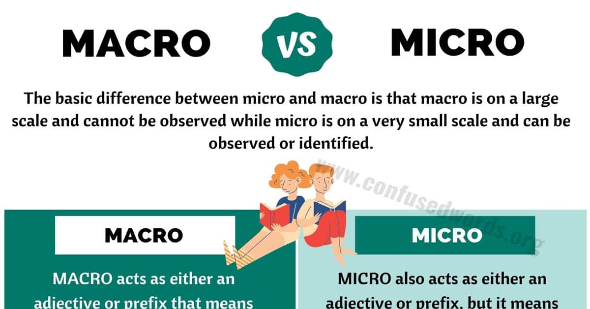 MACRO vs MICRO: What's the Difference between Micro and Macro? - Confused  Words