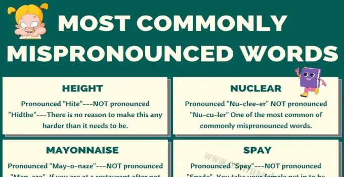 Mispronounced Words: Top 13 Words You’ll Never Mispronounce Again